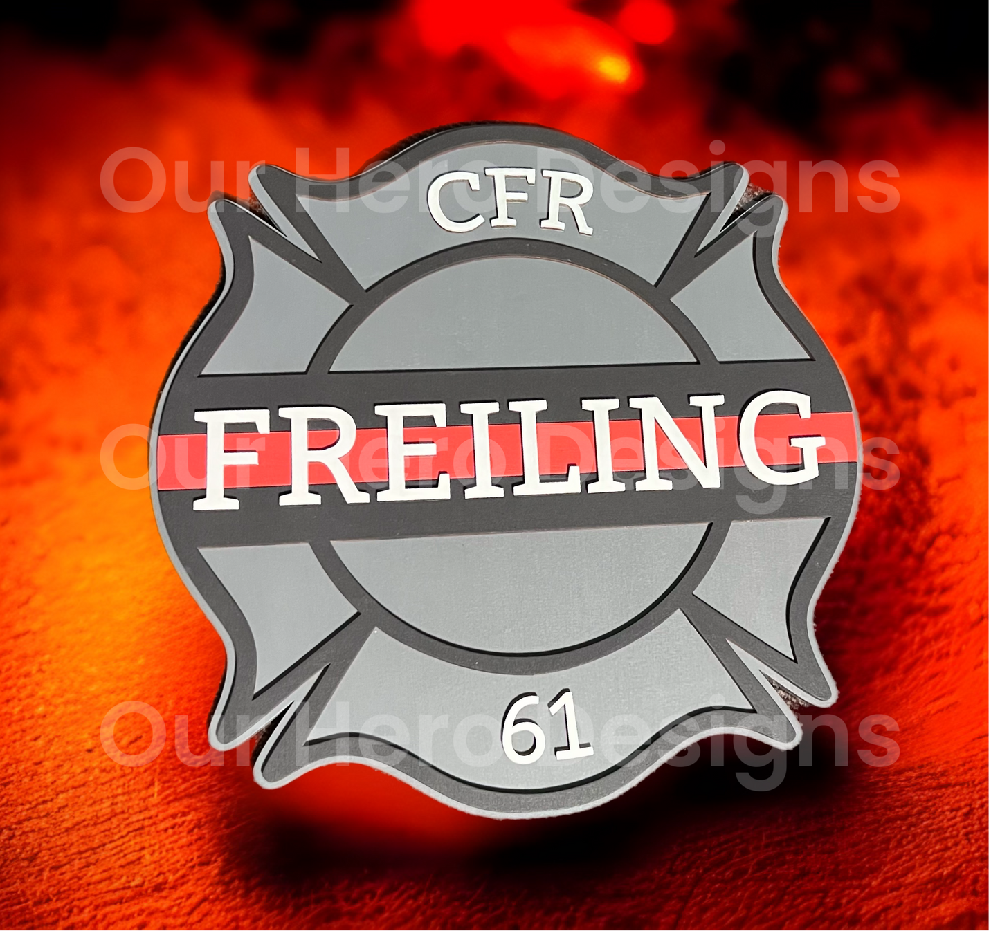 Firefighter Plaque- Personalized