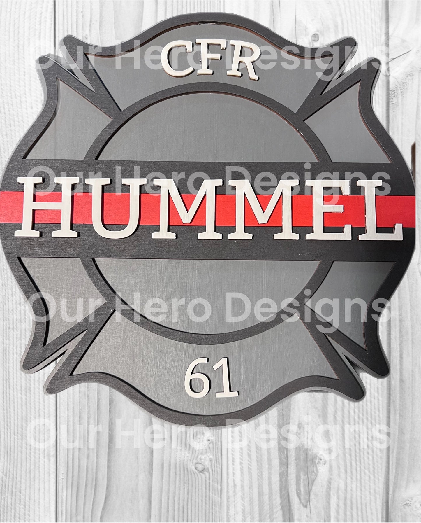 Firefighter Plaque- Personalized