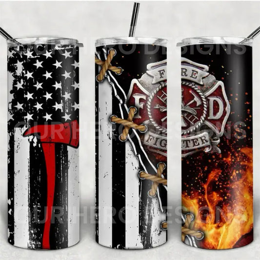 Firefighter Thin Red Line 20oz Tumbler