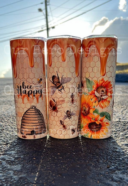 Bee Happy 20oz Tumbler